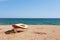 Boat on the tranquil beach