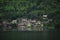 A boat travel to Tanjung Bunga Village in Toba Lake, Samosir Island, North Sumatra, Indonesia