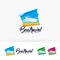 Boat travel vector logo design