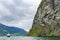 Boat trip holiday ferry in beautiful Aurlandsfjord Sognefjord in Norway