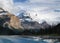 Boat Trip Between Majestic Snowy Mountains On Lake Maligne Jasper National Park