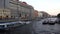 Boat trips along the canals under the bridges in the city