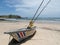 Boat on tropical beach, Playa Garza, Costa Rica