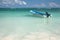 Boat in Tropical, Carribean Ocean