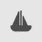 Boat vector icon eps 10.