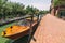Boat and water channel in Tiny Torcello island near Venice, Ital