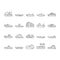 Boat Water Transportation Types Icons Set Vector .