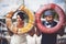 Boat, wedding, bride and groom