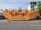 The boat, which is decorated with very beautiful Thai patterns. to use the \\\'Chak Phra Festival