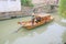 Boat woman on water taxi