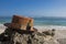 boater hat with beach view