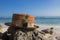 boater hat with beach view