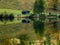 Boathouse in Bavarian Alps