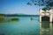 Boathouse on a beautiful lake