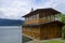 Boathouse on bled lake