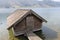 A boathouse built in the lake Schliersee Germany