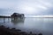 Boathouse at lake Ammersee in Bavaria, Germany