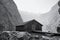 Boathouse at Lake Obersee in Schoenau am Koenigssee, Germany