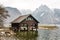 Boathouse at lake Traunsee