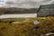 Boathouse at Loch Muick. Cairngorms National Park, Scotland, UK.