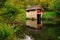 Boathouse with Reflection At Woodchester Mansion