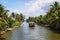 Boathouse sailing in the backwaters in Allepey, Kerala, India