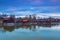 Boathouses at daybreak, Lake Ammersee