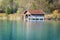 Boathouses at lake Kochelsee