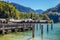 Boathouses in Schoenau am Koenigssee Berchtesgaden