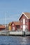 Boathouses on the Swedish west coast