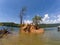 Boating around lake jocassee south carolina