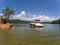 Boating around lake jocassee south carolina