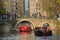 Boating in Autumn in Amsterdam, Holland