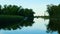 Boating on the beautiful Mississippi River in Bemidji Minnesota near the headwaters where it still flows north.