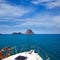 Boating in Ibiza with Es Vedra y Vedranell islands