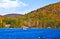 Boating on Lake in Autumn