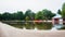 The boating Lake at Markeaton Park, Derby,