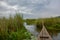 Boating through the narrows Mabamba swamp