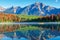 Boating on Patricia Lake in Jasper National Park With Reflections