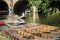 Boating In Punts On River Cherwell In Oxford