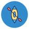 Boating, rafting Vector Icon which can easily edit