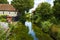 Boating on Stour river, Canterbury, UK