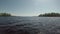 Boating Toward Islands in Rainey Lake