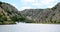 Boating the Zrmanja river inland from Obrovac in Croatia