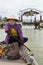 Boatman with Conical hats in Vietnam