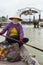 Boatman with Conical hats in Vietnam