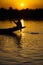 Boatman Dal Lake Srinagar Sunset Kashmir