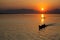 Boatman at Sunset