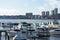 Boats at the 79th Street Boat Basin on the Hudson River in New York City