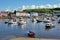 Boats in Aberaeron harbour, Ceredigion, Wales.